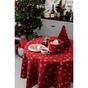 Скатертина Прованс Дзвіночки на червоному Dх136 см (036868) - зменшене зображення 1