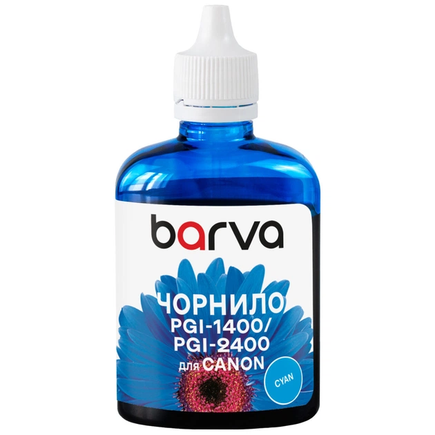 Чернила Barva Canon PGI-1400/PGI-2400 100 мл, C Pigm. (C1400-925) - изображение 1