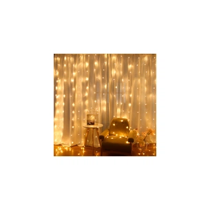 Гирлянда Voltronic Штора Водопад Yellow 240 LED, 3*2 м, 220V, прозора (GAR240LED-Yellow) изображение 1