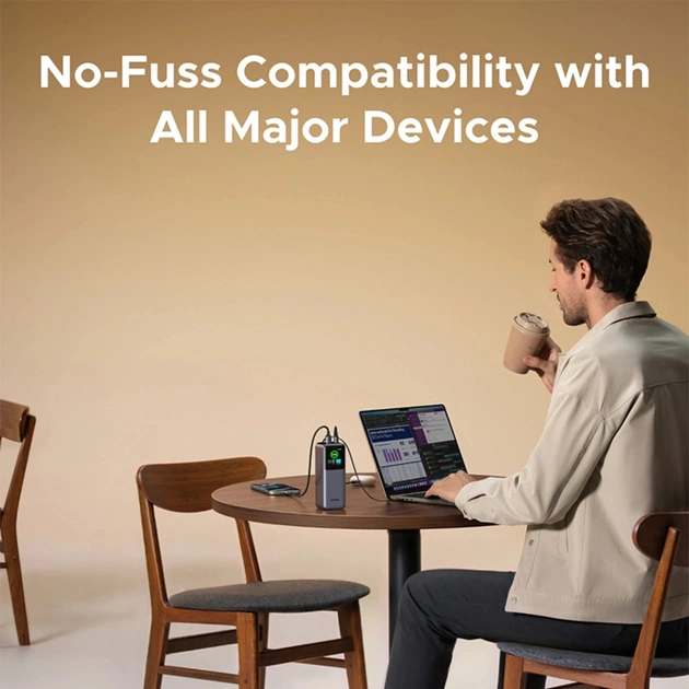 Батарея універсальна Ugreen 20000mAh 165W with Retractable Cable (PB726 55987B) - picture 8