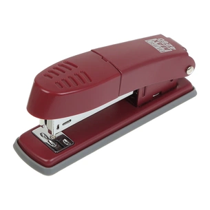 Степлер Buromax металевий MORANDI STYLE , 25 аркушів ,(скоби №24/6; 26/6 ), 136 х 38 х 55 мм,бордовий (BM.4260-13) зображення 1