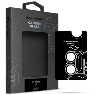 Скло захисне Armorstandart for Camera Supreme BI Apple iPhone 17 Purple (ARM86446) зображення 1