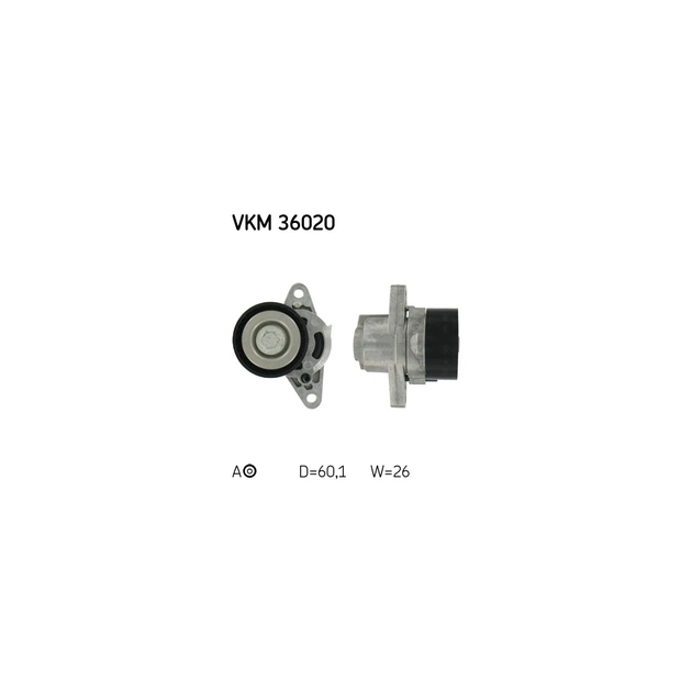 Натяжитель ремня с роликом SKF VKM 36020 - изображение 1