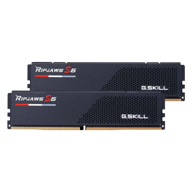 Модуль пам'яті для комп'ютера DDR5 48GB (2x24GB) 5600 MHz Ripjaws S5 Black G.Skill (F5-5600J4040D24GX2-RS5K) - изображение 1
