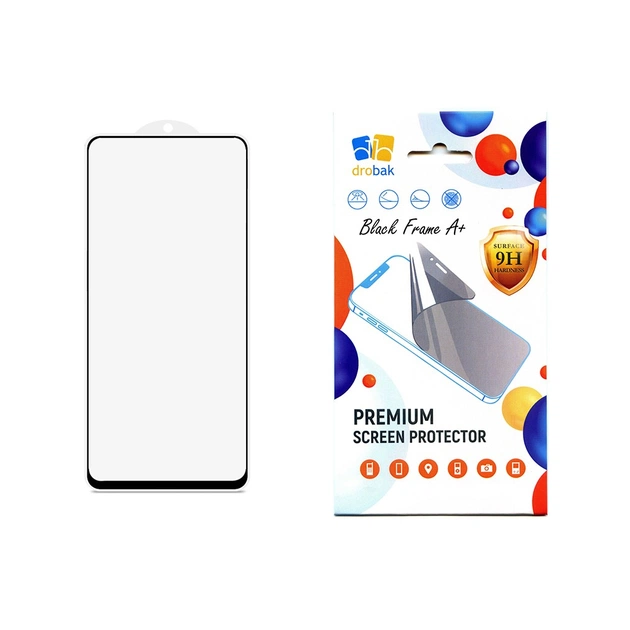 Скло захисне Drobak Poco F4 Black Frame A+ (717154) - зображення 1