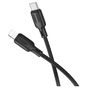 Дата кабель USB-C to Lightning 1.0m silicone BX113 Lenny black BOROFONE (6941991115370) - зменшене зображення 2