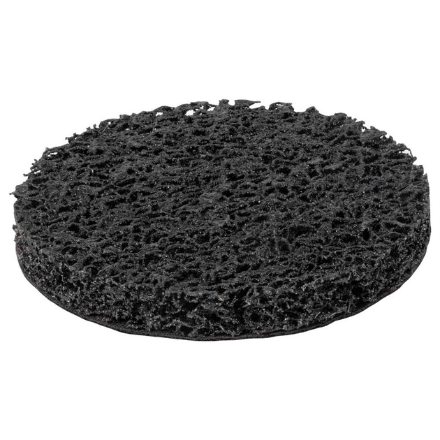 Круг зачистний Sigma з нетканого абразиву (корал) 125мм на липучці чорний м'який (9176261) - picture 3