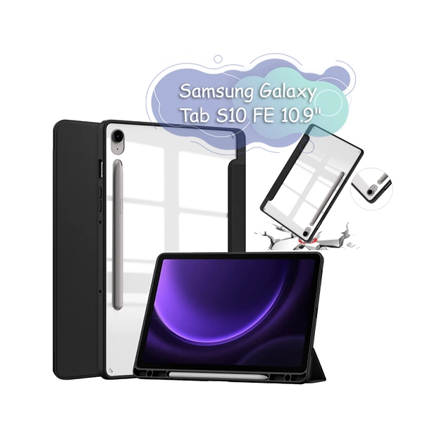 Чохол до планшета BeCover Soft Edge Samsung Galaxy Tab S10 FE (SM-X520/SM-X526) 10.9" Black (713300) - зображення 1