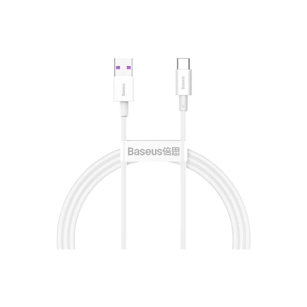 Дата кабель USB 2.0 AM to USB-C 2.0m 3A White Baseus (CATYS-A02) - изображение 1