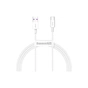 Дата кабель USB 2.0 AM to USB-C 2.0m 3A White Baseus (CATYS-A02) - уменьшенное изображение 1