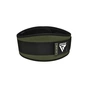 Атлетичний пояс RDX RX3 EVA Curve неопреновий Army Green S (WBE-RX3AG-S) - зменшене зображення 2