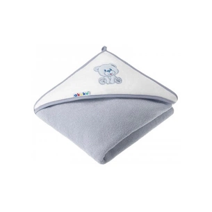 Рушник для купання Akuku з капюшоном Ведмедик 100x100 см, сірий (A1258) зображення 1