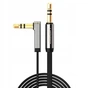 Кабель мультимедийный 3.5mm M to 3.5mm M 2.0m 90° corner black Ugreen (UGR-10599) - уменьшенное изображение 1
