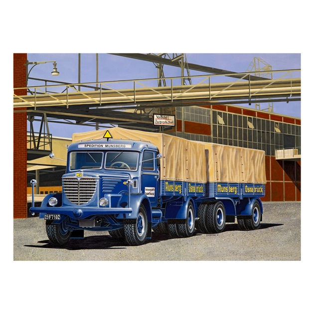 Збірна модель Revell Вантажна машина Büssing 8000 S13 з причепом рівень 5 масштаб 1:24 (RVL-07580) - picture 11