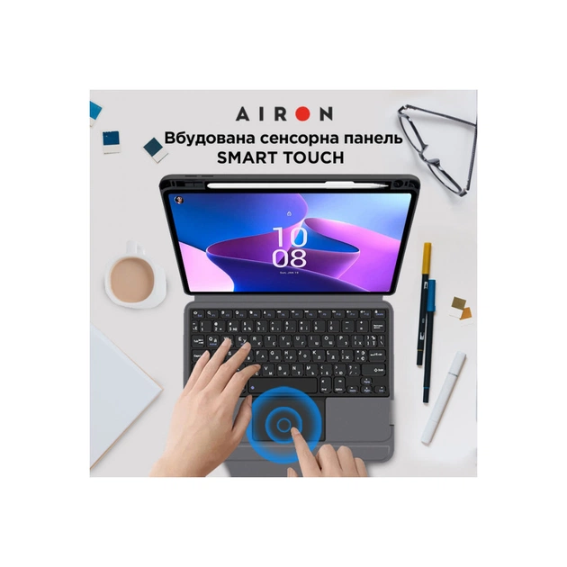 Чохол до планшета AirOn Premium Lenovo Tab M10 Plus 3Gen 2022 10.6" with Keyboard (4822352781100) - picture 7