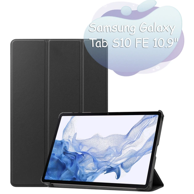 Чехол для планшета BeCover Smart Case Samsung Galaxy Tab S10 FE (SM-X520/SM-X526) 10.9" Black (713273) - изображение 1