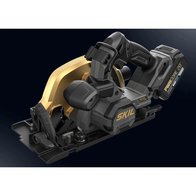 Дискова пила Skil акумуляторна безщіткова, 3575 DB XP , 4Ah, напрямні рейки (SW1E3575DB) - изображение 4