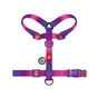 Шлея для собак WAUDOG Nylon Recycled анатомічна H-подібна з QR-паспортом, градієнт L фіолетова (46549) - зменшене зображення 2