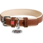 Нашийник для тварин WAUDOG Soft з QR паспортом M Ш 25 мм Д 38-49 см коричневий (7203) - уменьшенное изображение 1