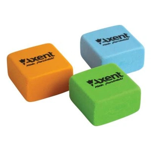 Гумка Axent soft, square, color assortment (display) (1182-А) зображення 1