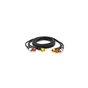 Кабель мультимедійний 3xRCA M to 3xRCA M 1.8m black Voltronic (YT-3хRCA(M)/3хRCA(M)-1.8P) - уменьшенное изображение 1