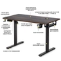 Комп'ютерний стіл Mealux PowerDesk Energy Antique з електрорегулюванням висоти (EVO-201 Energy A/B) - зменшене зображення 2