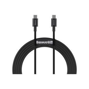 Дата кабель USB-C to USB-C 1.0m 5A Black Baseus (CATYS-B01) зображення 1