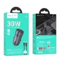 Зарядное устройство HOCO Z57 Glorious single-port PD30W car charger set C to iP Metal Gray  (6942007633062) - уменьшенное изображение 2