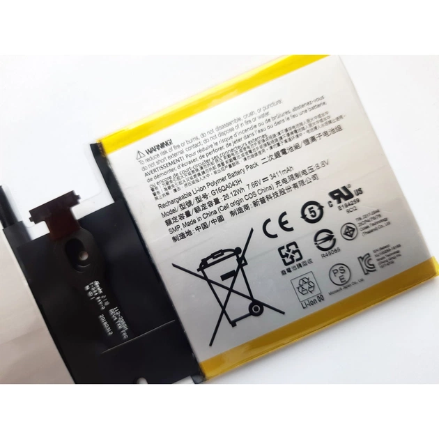 Акумулятор до ноутбука Microsoft Surface Go (Model 1824) G16QA043H, 3411mAh (26.12Wh), 2cell, (A47517) - picture 3