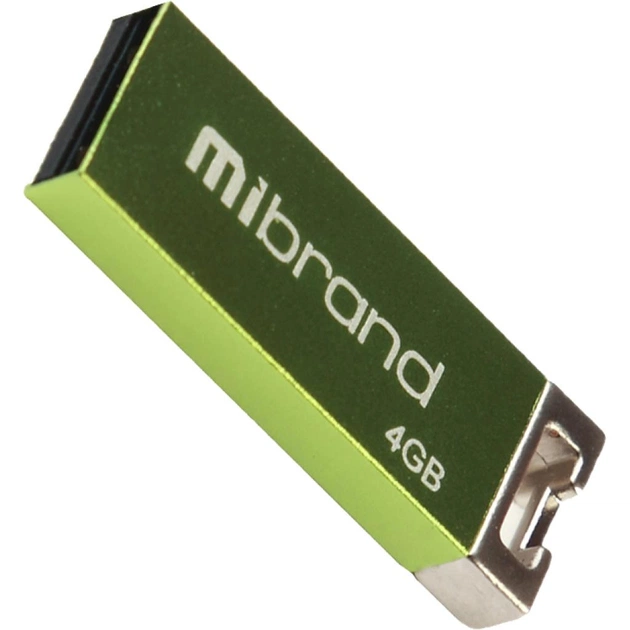 USB флеш накопичувач Mibrand 4GB Сhameleon Light Green USB 2.0 (MI2.0/CH4U6LG) - изображение 1