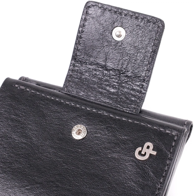 Гаманець Grande Pelle З натуральної шкіри Чорний (22573) - зображення 5