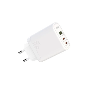 Зарядний пристрій XO 2xUSB-C PD65W + 1xUSB 45W white (СE04-WH) зображення 1