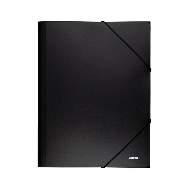 Папка на резинках Axent A4 500 мкм black (1508-01-A) - picture 1