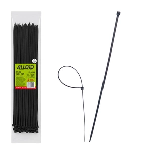 Стяжка Alloid 4.6х350мм, пластик, 100шт./уп., черный (PC-46350 B) изображение 1