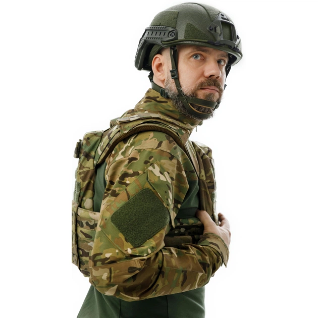 Шолом військовий Ukrainian Armor FAST Устраш 1.0, розмір M, зелений (FASTMRG) - зображення 3