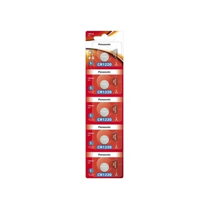Батарейка CR 1220 Lithium 5pcs Blister Panasonic (CR-1220/5BE) изображение 1