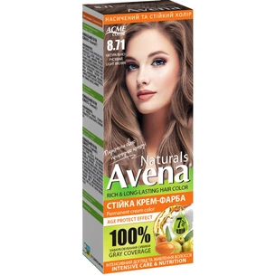 Фарба для волосся Acme Color Avena Naturals Стійка 8.71 - Light Brown (4823115503107) зображення 1