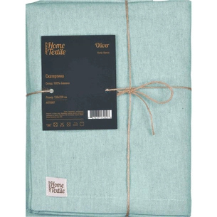 Скатертина Ardesto Oliver, 100% бавовна, бірюза 136х220 см (ART09OT) зображення 1