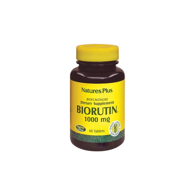 Минералы Natures Plus Рутин 1000мг, BioRutin, 60 таблеток (NTP2560) - изображение 1