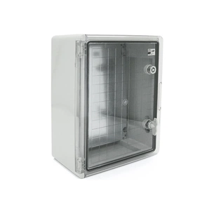 Шафа настінна ADAL PANO 400х300х170, з прозор. двецятами, IP65, Бокс ударостійкий, ABS пластик (144899 / 111517) зображення 1