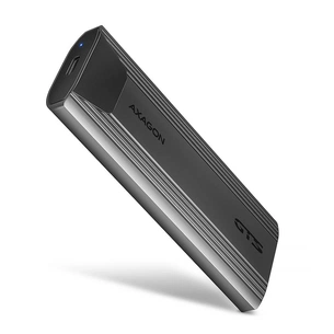 Кишеня зовнішня AXAGON USB-C 10Gbps metal box for M.2 NVMe & SATA SSD THIN SCREWLESS (EEM2-GTS2) зображення 1