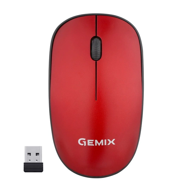 Мишка Gemix GM195 Wireless Red (GM195Rd) - зображення 1