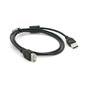Дата кабель USB 2.0 AM/AF 1.0m ferrite black Voltronic (YT-AM/AF-1.0B) - зменшене зображення 2