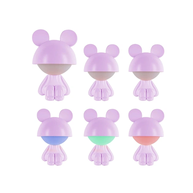 Нічник Kite Світильник LED з акумулятором Cute Mouse, фіолетовий (K25-316-2-5) - picture 4