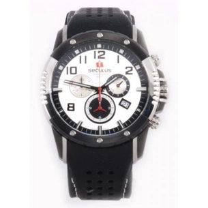 Наручний годинник Seculus 4497.2.503 white-black, ss-ibp, silicon зображення 1