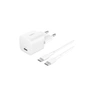 Зарядное устройство Belkin USB-C PD25W PD3.1 + cable USB-C to USB-C 1.0m white (WCA012KQ1MWH-B6) - уменьшенное изображение 1