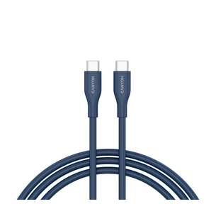 Дата кабель USB-C to USB-C 1.0m CC60SC10 60W Silicon Dark blue Canyon (CNS-CC60SC10DB) зображення 1