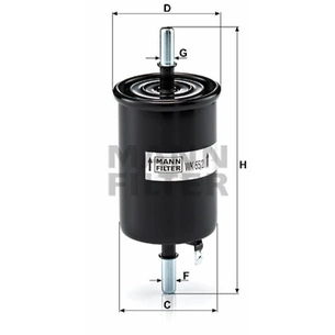 Фільтр паливний Mann WK55/2 зображення 1