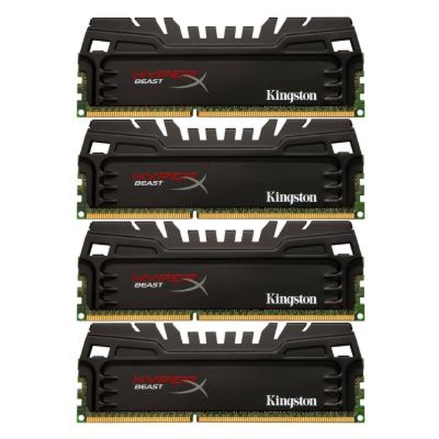 Модуль пам'яті для комп'ютера DDR3 16GB (4x4GB) 2400 MHz Beast Kingston Fury (ex.HyperX) (HX324C11T3K4/16) - изображение 1