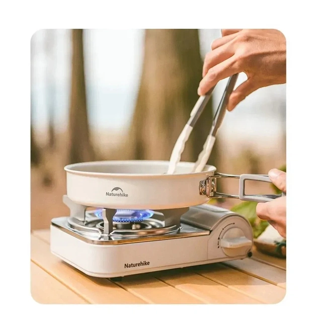 Сковорода туристическая Naturehike CNK2450CF013 17,5 см, алюміній, біла (6927595711026) - изображение 3